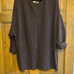 Northcrest Women's Plus Brown sweater